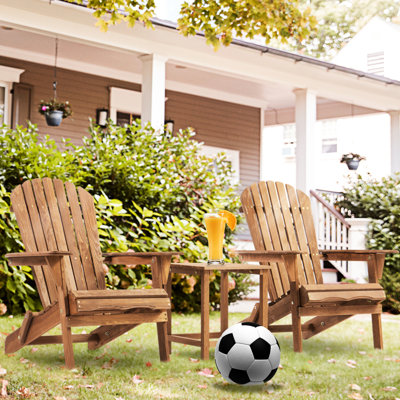 Chaise longue d'extérieur en bois de 2. Pour le jardin, la cour. Design traditionnel, repos confortable. Pliable et peu encombrant. À moitié assemblé. Chaises de jardin pliantes brunes 2 - Patio, utilisation de terrasse classique