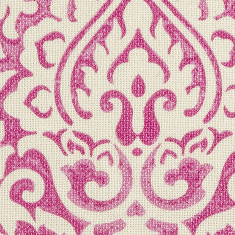 22" Gold and White Cotton Throw Pillow, Pink
