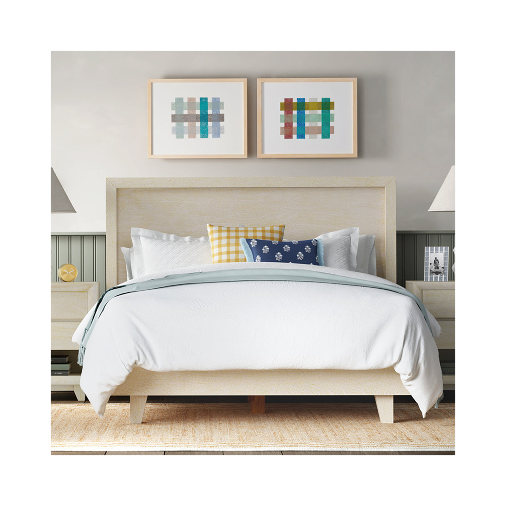Reece Solid Wood Platform Bed, Queen