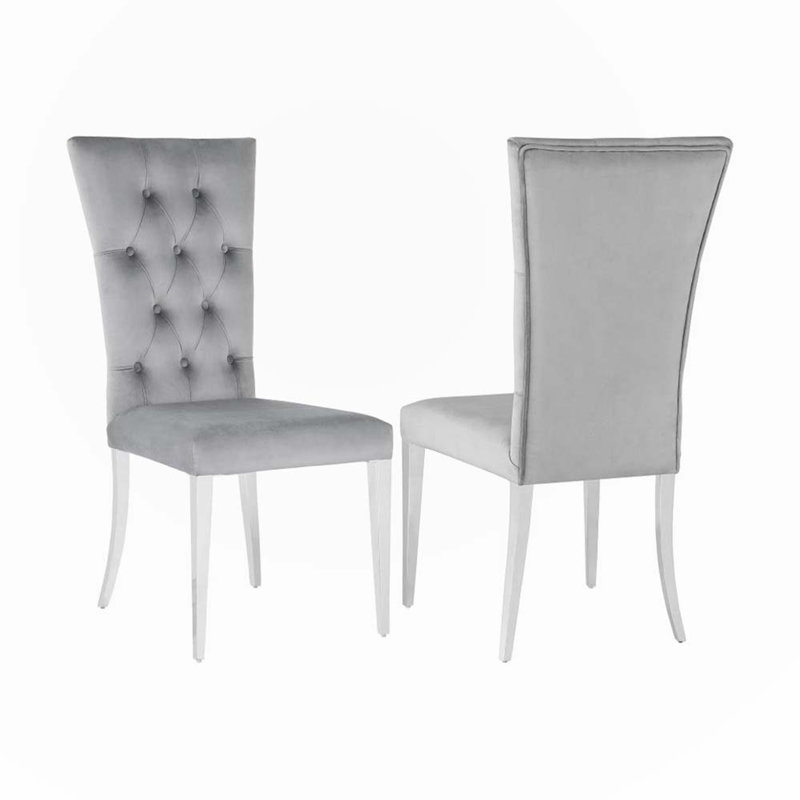 Chaises de salle à manger, Gris