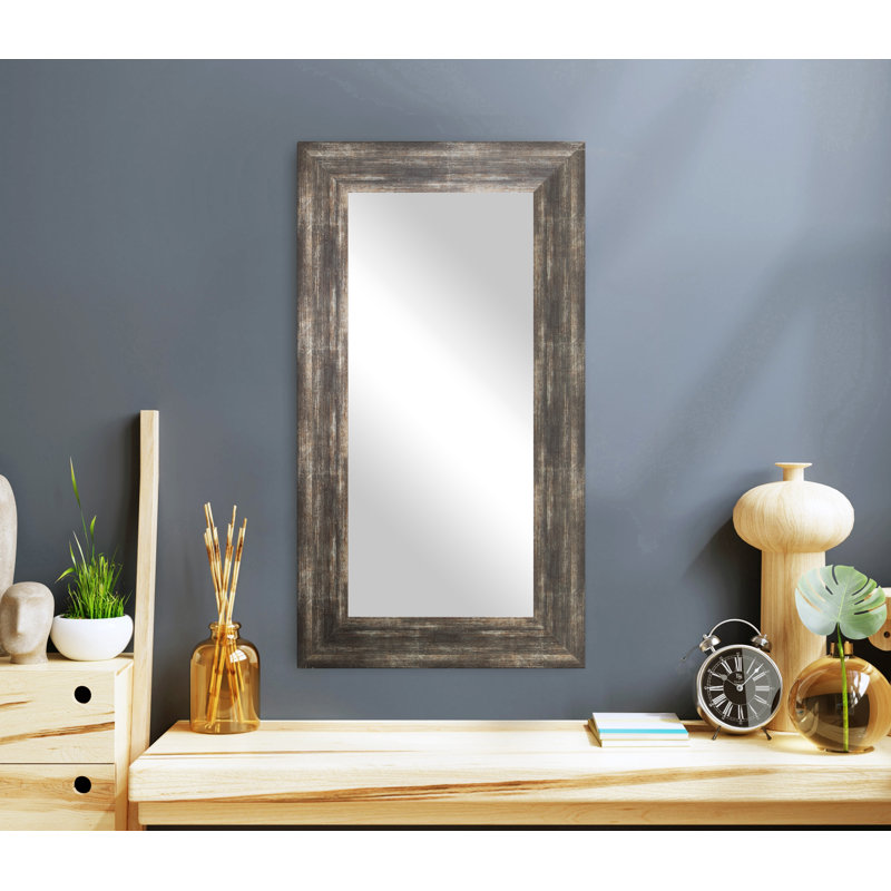 Engineered Wood Mirror, 33" x 16"
