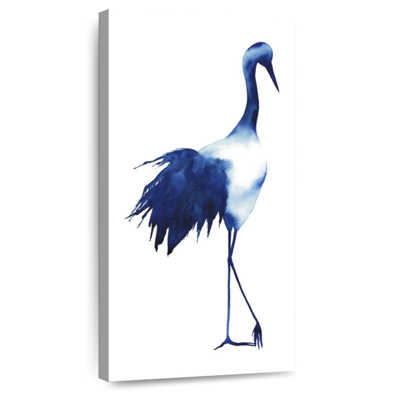 Ink Drop Crane I, 24" H x 12" W