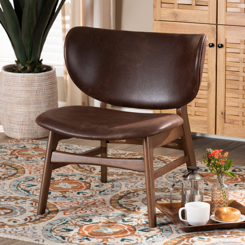 Faux Leather Side Chair