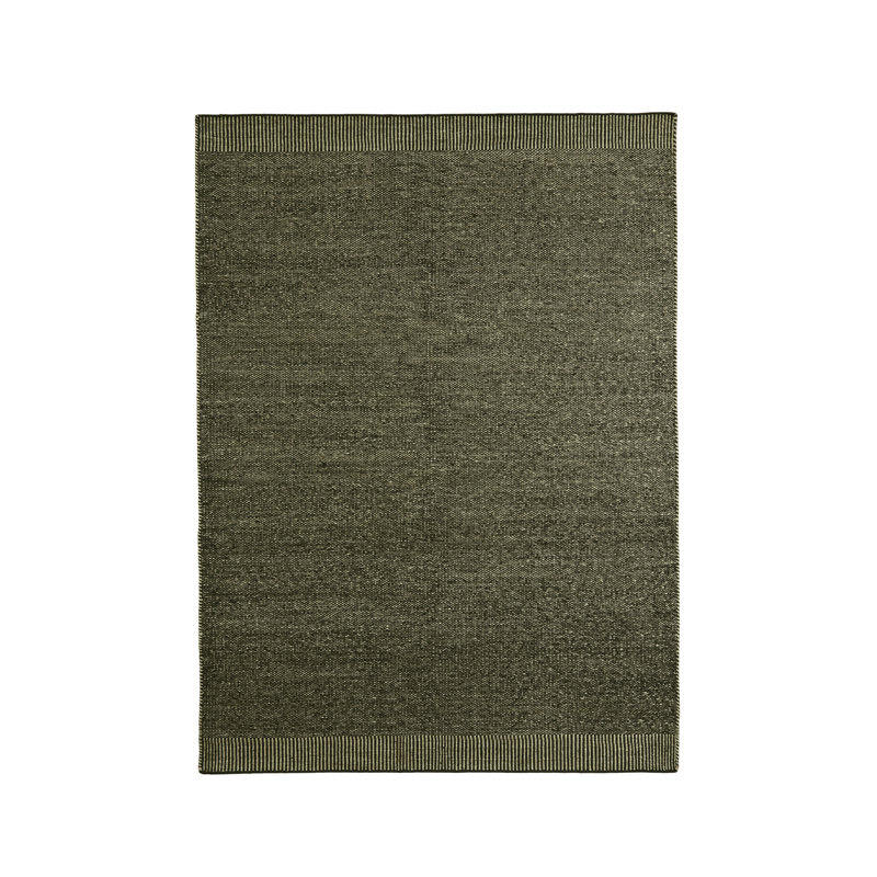 Moss Green Rombo Rug, Rectangle 5'5" x 7'8"