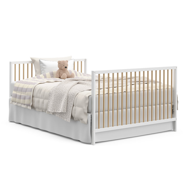 Teddi 5-In-1 Convertible Crib, White/Driftwood
