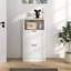 Armoire à chaussures polyvalente avec compartiments ouverts et fermés pour vestibule organisé