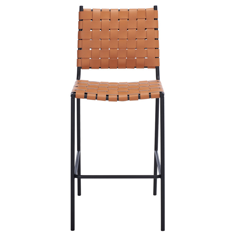 Tabouret de comptoir 26 po Ryland, Brun, Noir