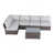 Coussin beige / structure brune