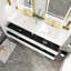 Ensemble de meuble-lavabo double 72 avec plateau Zenovie-425534672