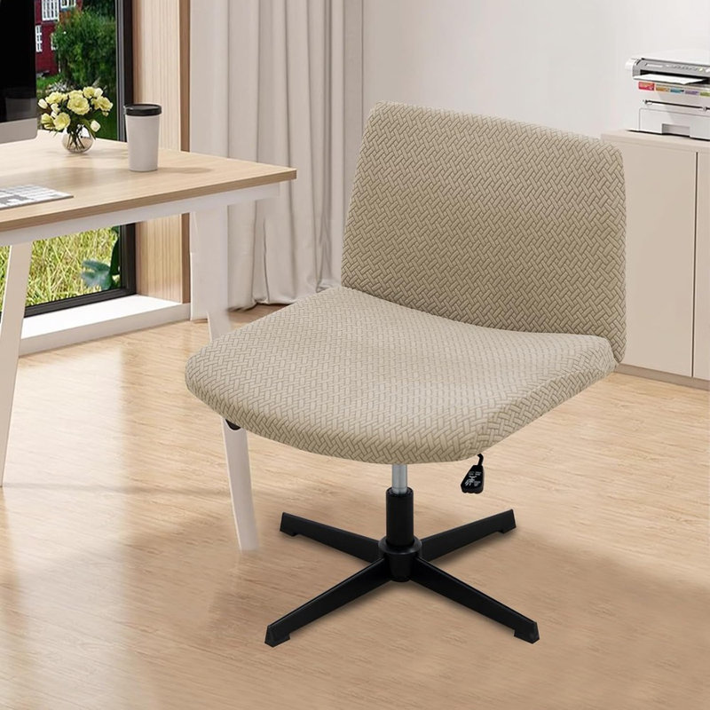 Housse pour fauteuil de bureau Livego, Polyester beige