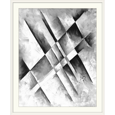 'Grey Scale I' by Megan Duncanson Painting Print on Wrapped Canvas