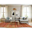 Tapis orange tissé à la machine Shearon Southwestern-1549400913