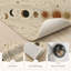 Tapis de cuisine lavables antidérapants Moon Phase