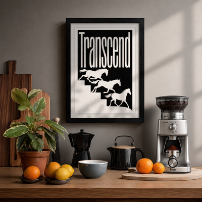 Transcend Typography - Framed Print