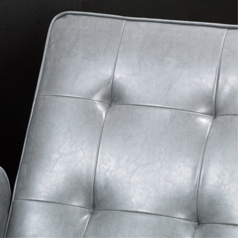 Fauteuil club inclinable manuel de 26,75 po de largeur gris foncé