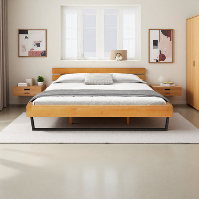 PINE WOOD BED FRAME