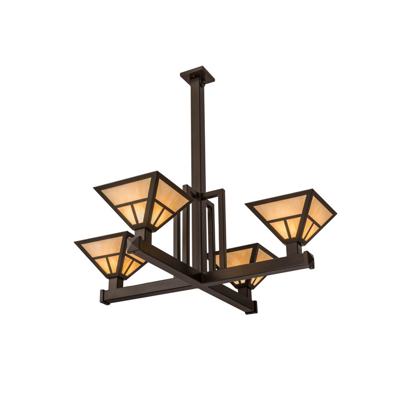 Kidsgrove 4 - Light Chandelier, 42" H x 12" W x 12" D