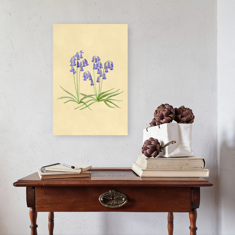Printemps, jacinthe des bois, H 24 po x l 16 po