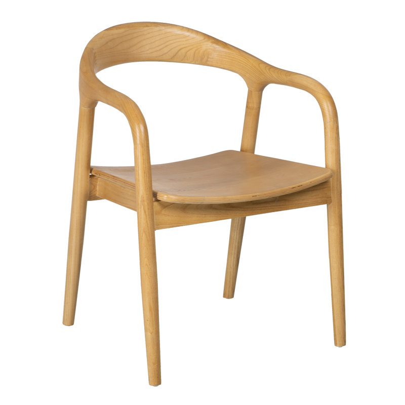 Kinzel 43cm H Solid Wood Backless Armchair
