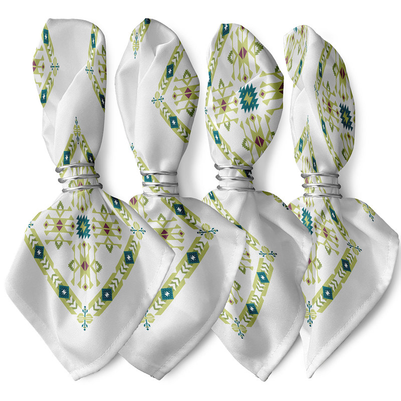 Ensemble de serviettes 4 pièces Alfreda, Vert