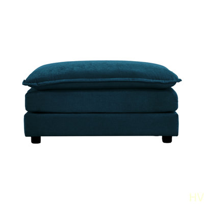Repose-pieds en tissu chenille à combiner avec un canapé 2 places, un canapé 3 places et un canapé 4 places