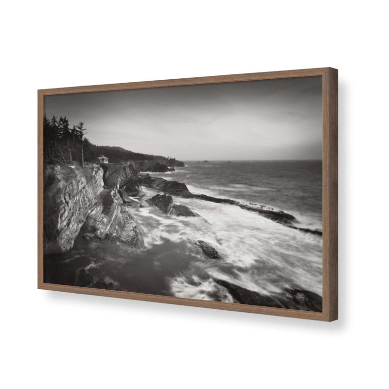 «Shore Acres State Park» par Alan Majchrowicz, reproduction d'art, L 30 po x H 20 po, Brun, Impression encadrée