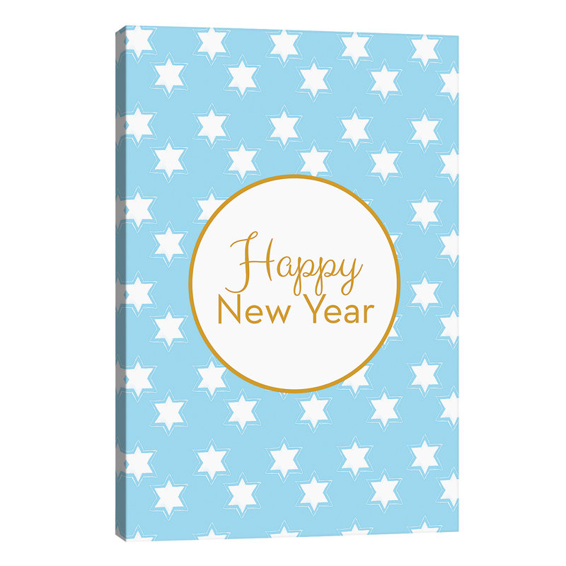 Happy New Year by Linda Woods - Wrapped Canvas Print, 66.04 cm H x 45.72 cm W x 1.91 cm D