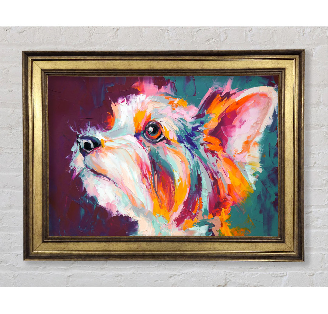 Vibrant Yorkshire Terrier - Einzelner Bilderrahmen Kunstdrucke