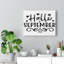 Hello September - Wrapped Canvas Print