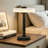 12" Modern Metal LED Rechargeable Table Lamp with Touch Dimmable Light-570386967