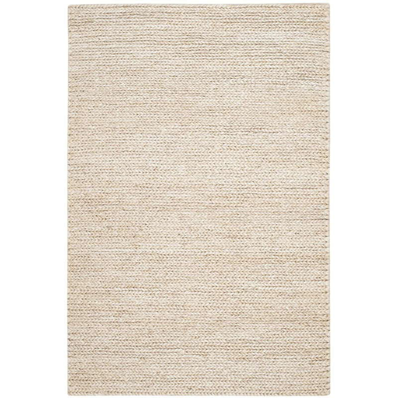Ralph Lauren Ponderosa Jute, Cotton Solid Color Rug, Birch, Rectangle 10' x 14'