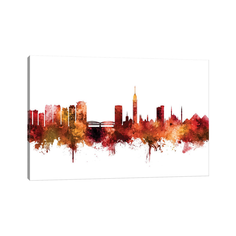 Cairo, Egypt Skyline by Michael Tompsett - Wrapped Canvas Gallery-Wrapped Canvas Giclée, 30.48 cm H x 45.72 cm W