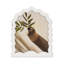Cadre photo décoratif avec arche ondulée et bordure texturée-517954332