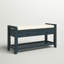 Banc de rangement en bois Alexandria, range-chaussures avec siège rembourré et tiroirs, banc de rangement polyvalent -1814401208-1758770436