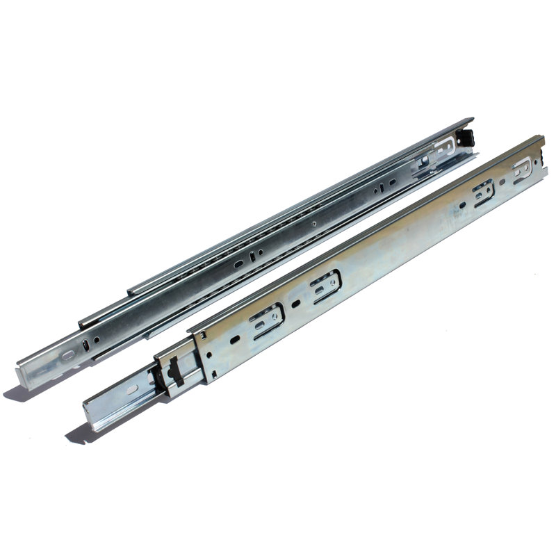 Full Extension Side Mount Metal Drawer Slide, 1.75" W x 27.5" L