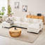 Enveloppement en chenille, 2 repose-pieds mobiles, 4 coussins + 2 coussins décoratifs, 3 boîtes de livraison sous vide, 6 sièges de luxe-476247741
