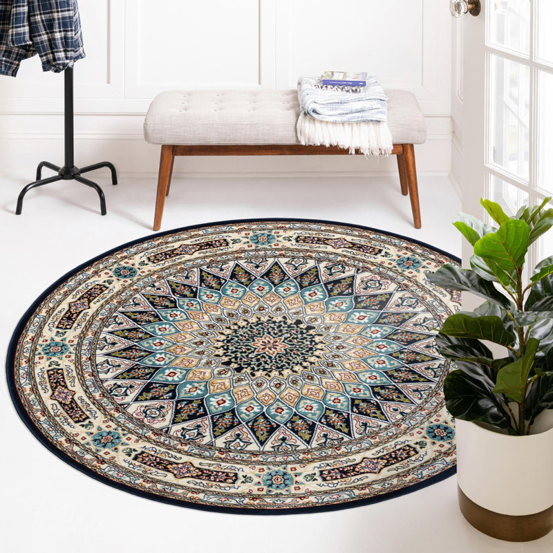 Kelayeh Oriental Indoor Rug, Round 7'1"