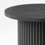 Fynlee 22"Tall Pedestal Wood Round End Table, Handcrafted Solid Wood Fluted Design-1916169853