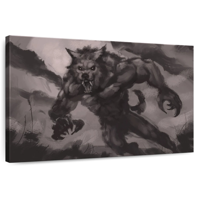 Kelan Werewolf, 8" H x 12" W