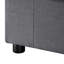Canapé modulaire 6 pièces Cassandra - Gris anthracite