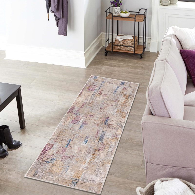 Amiliya Abstract Indoor Rug, Runner 2'6" x 12'