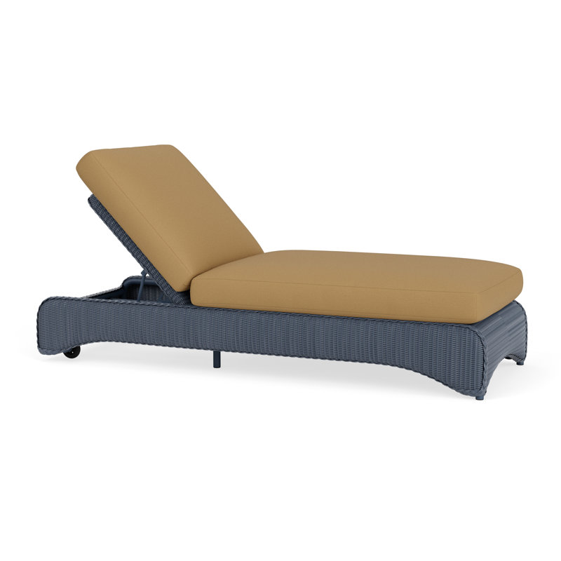 Loom Outdoor Chaise Lounge, Deering Cadet, Denim Blue