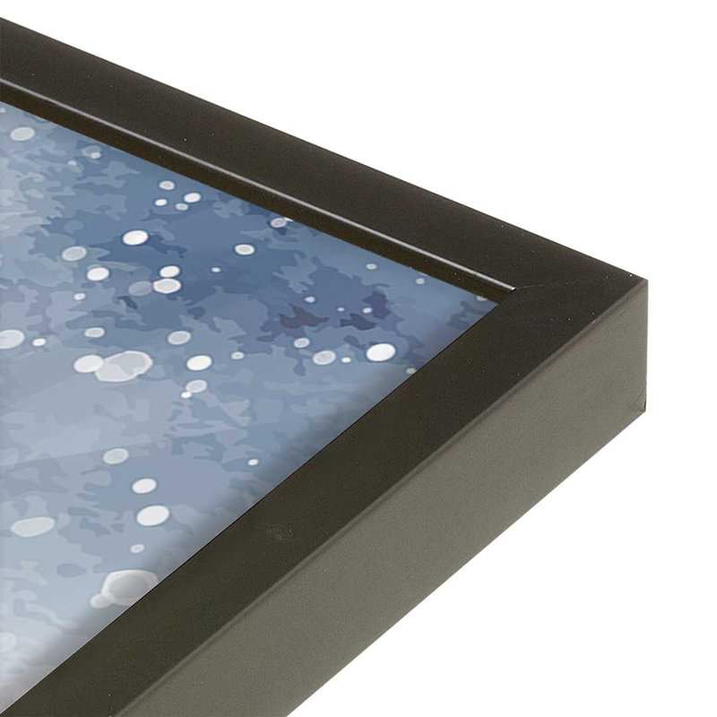 «Winter Birds» par Nicole DeCamp, reproduction d'art, Noir, H 49,5 po x l 33,5 po, Impression encadrée