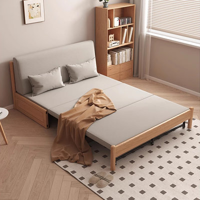 Coussin de canapé modulaire en lin gris