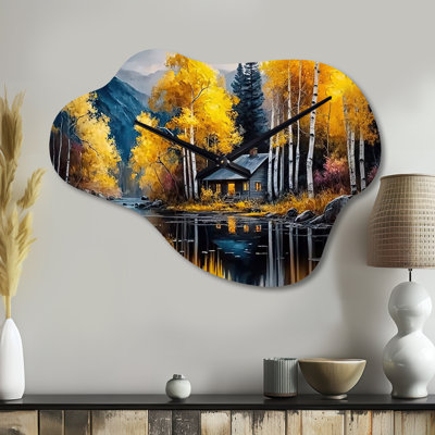 Acheson - Cloud Shape Large Yellow Wall Clock - Unique Shape