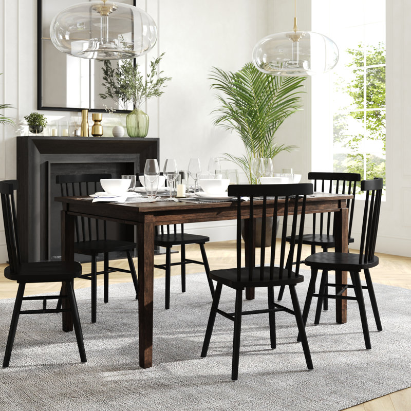 Ballarat Commercial Grade Heavy Duty Rectangular Solid Wood Dining Table, 2.5' H x 3.02' W x 5' L, Dark Brown