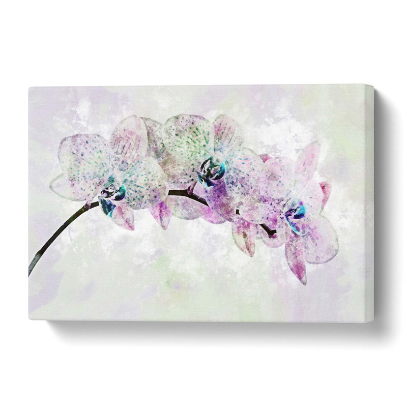 Colourful Orchids - Wrapped Canvas Painting, 61 cm H x 40.6 cm W