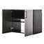 Armoire murale en métal - série, 32 po X 28 po, 20 po, finition gris métallique, fonction, eau et chaleur, série de bandes à bords épaissis, gris, sans effort,