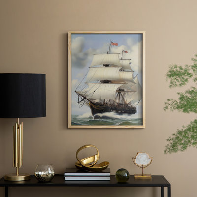 NAUTICAL Series LIX Framed Print - Solid Wood