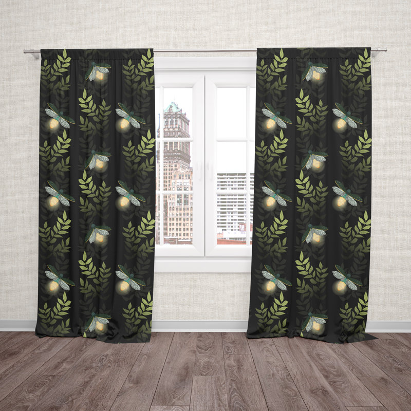 Jinesh Room Darkening Curtain, 56" W x 78" L